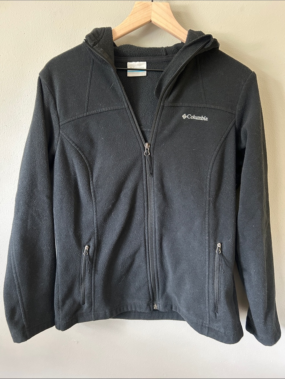 Columbia Black Women's Hooded Fleece Jacket